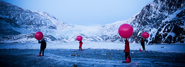 Artic scene [Nathan Gallagher: the volume of one tonne of CO2]