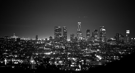 The Los Angeles cityscape 