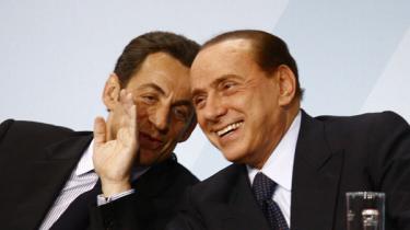 Sarkozy and Berlusconi at the G20 preparatory summit