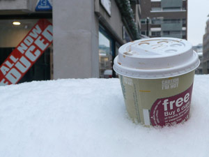 Coffee in snow 
