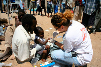 Médecins Sans Frontières treating Cholera