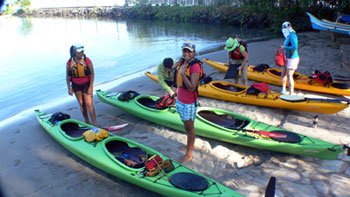 Lena Conland's expedition team to Nain Island