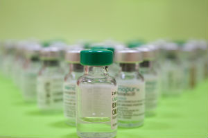 Bottles of Menopur, a drug prescribed as part of IVF treatment