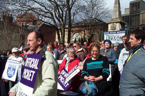 Unison rally in Oxford