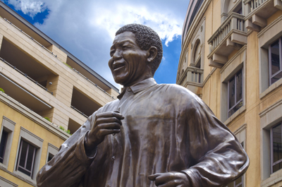 Nelson Mandela Statue in Johannesburg