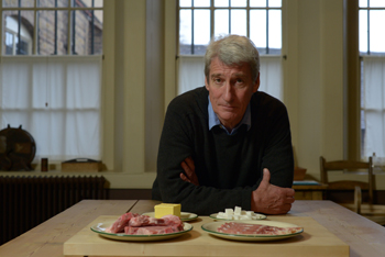 Jeremy Paxman with war rations
