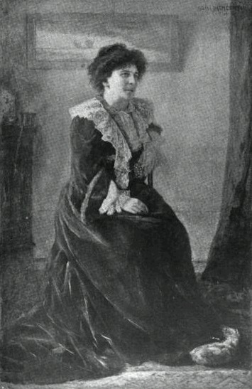 Painting of Hertha Ayrton, the scientist and inventor, by Mme. Darmesteter, from Cashieer's Magazine, 1909