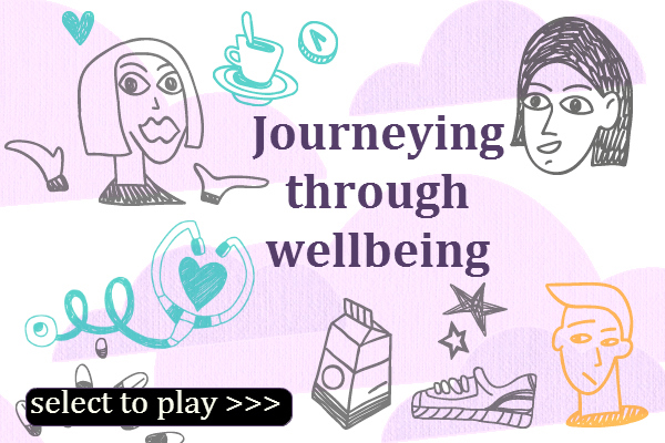 Launch image for the Journeying through Wellbeing interactive feature