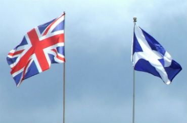 Union Jack and St Andrews Cross flag