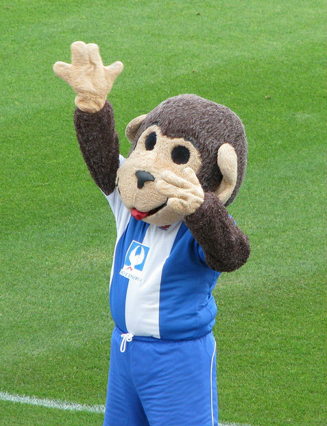 Hartlepool FC mascot H'angus The Monkey