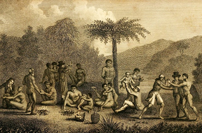 Labillardière's drawing of his experiences in Australasia 