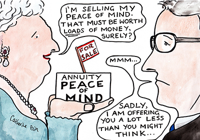 Society Matters cartoon, Osborne pension reform