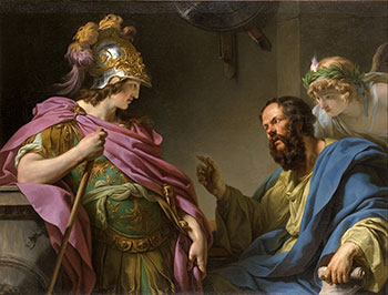 François-André Vincent - Alcibiades Being Taught by Socrates
