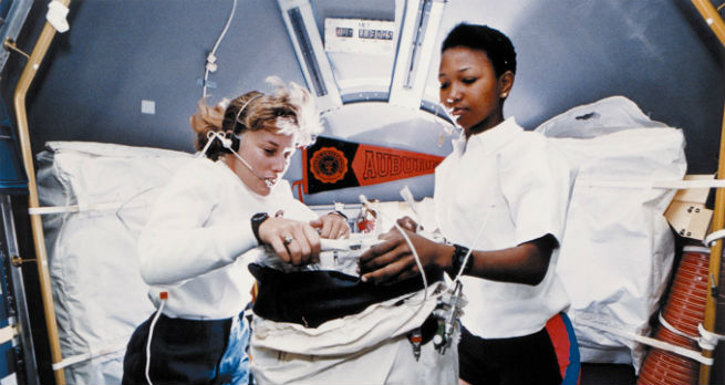 Jan Davis and Mae Jemison