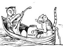 The Owl and the pussycat illustration by Edward Lear