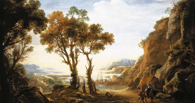 Salvator Rosa - Evening Landscape