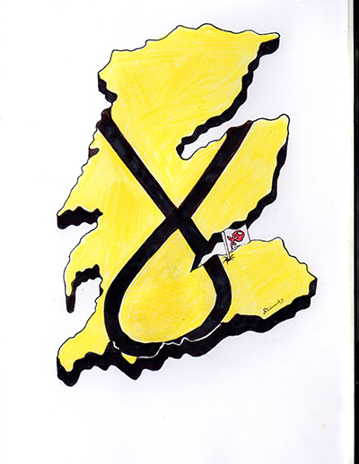illustration of scotland