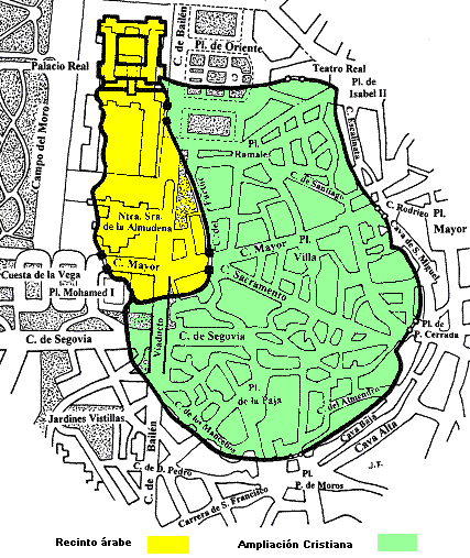 Christian and Muslim borders in Madrid in the 12th Century