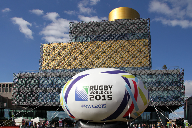 Birmingham celebrates the Rugby World Cup 2015