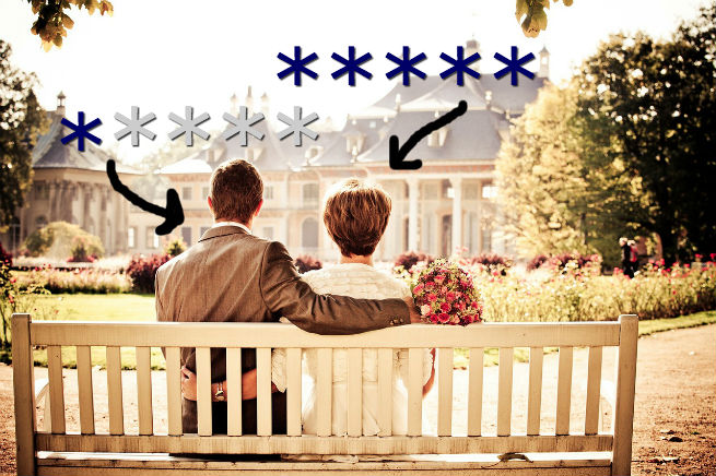 This couple don't have matching ratings