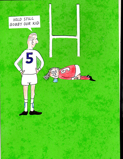 siblings playing rugby - society matters illustration