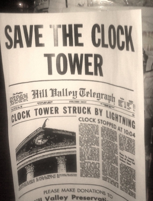 Save the Clock tower leaflet, Back to the Future