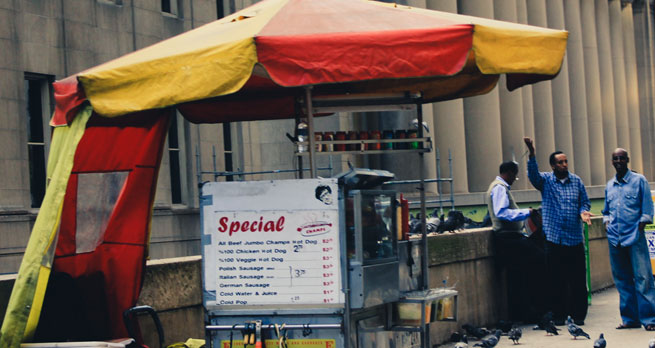 Somali street vendor in Downtown Toronto