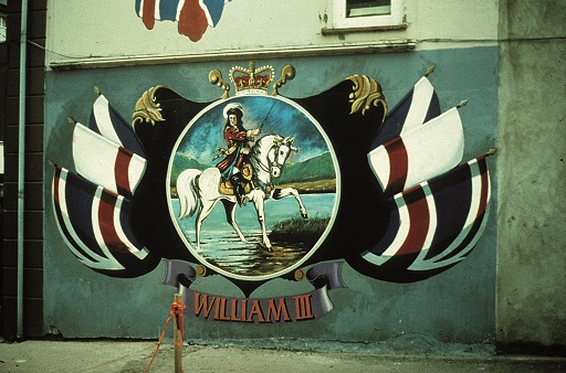 Protestant Prince William of Orange – King Billy – crossing the River Boyne