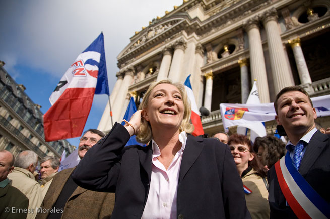 Marine LePen at a 2008 event