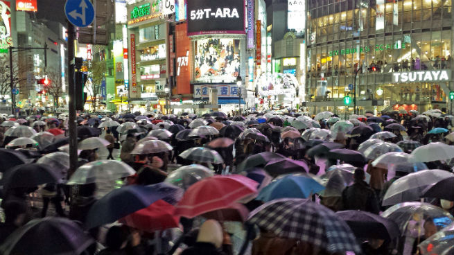 Tokyo 2015 looks a lot like Blade Runner's vision of the future - down to the rain