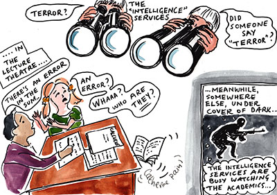 Mass surveillance, society matters cartoon