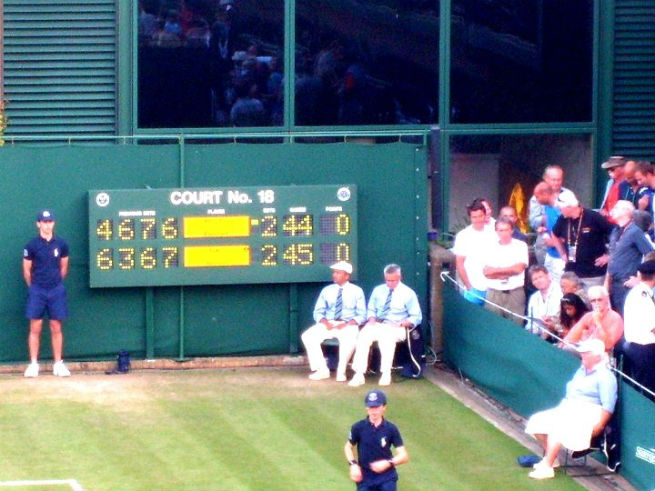 Tennis scoreboard
