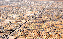 An Aerial View of the Za'atri Refugee Camp