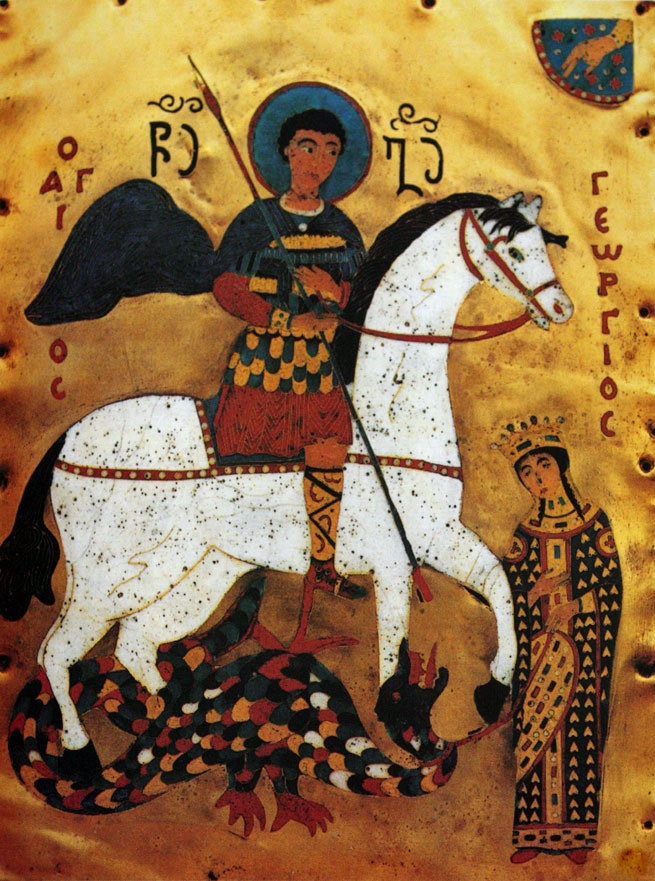 Saint George depicted in the 15th Century