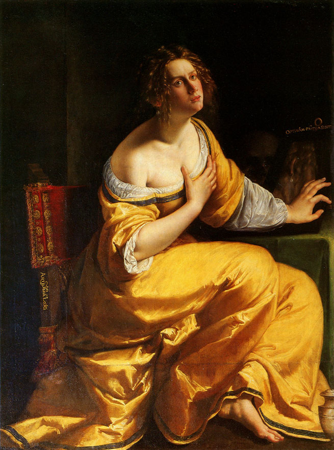 Conversion of the Magdalene (The Penitent Mary Magdalene) by Artemisia Gentileschi