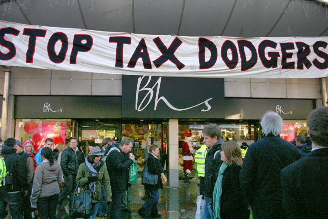 British Home Stores targeted by UKUncut protests