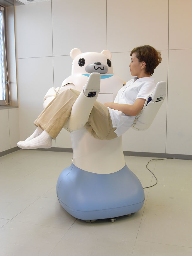 Riba is a medical robot that is intended to help nurses carrying the patients.