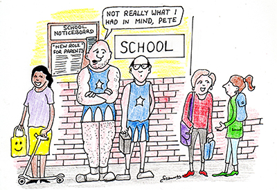 Parents governors cartoon, society matters