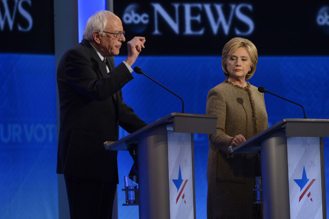 Bernie Sanders and Hillary Clinton debate on ABC, December 2015