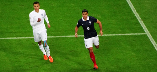 France midfielder Hatem ben Arfa and England midfielder Dele Alli