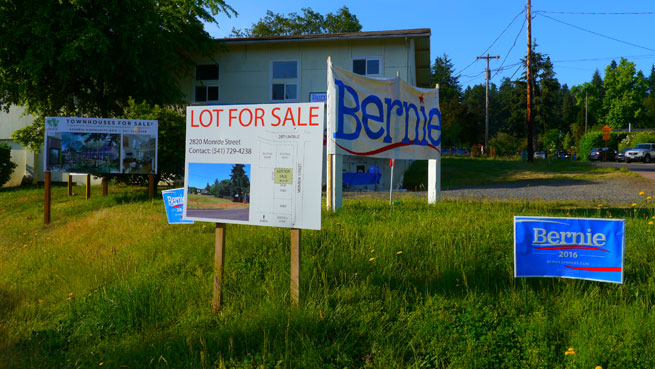 Bernie Sanders' campaign HQ, Eugene, Oregon is now up for sale to developers