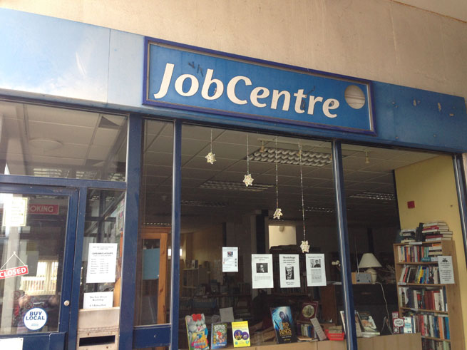 A JobCentre which has become a Cats Protection charity shop