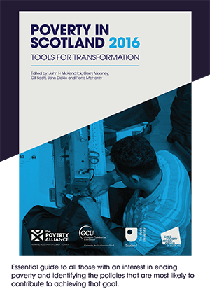 The front cover of Poverty in Scotland 2016: Tools for Transformation