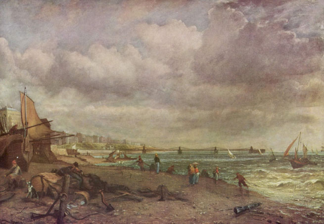 The Chain Pier, Brighton painted by John Constable
