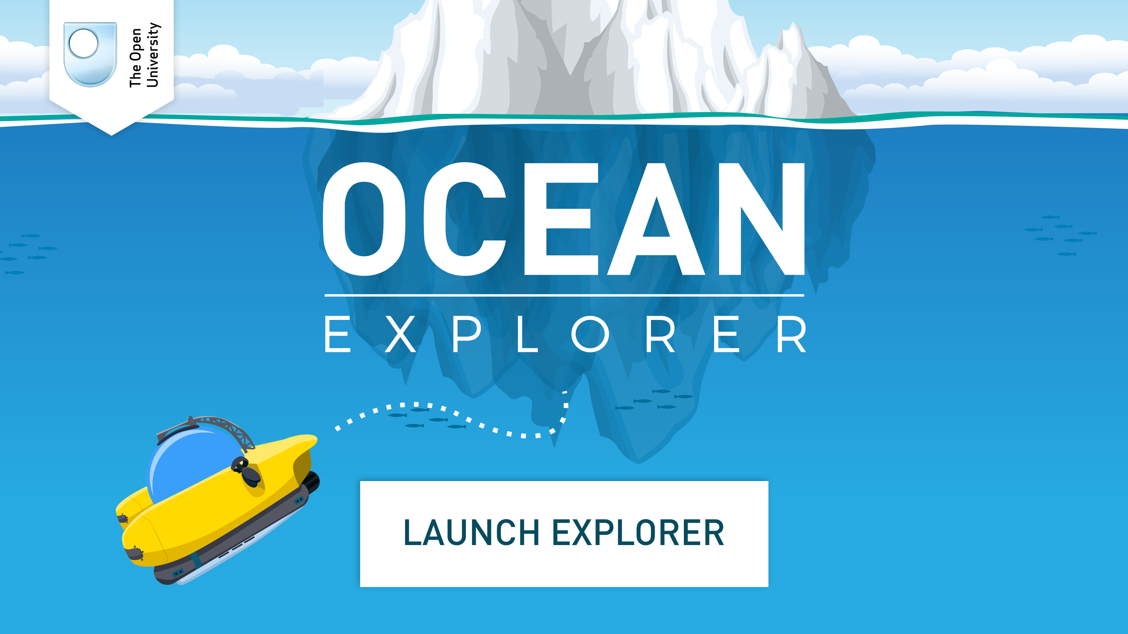 Launch image for Ocean Explorer game.