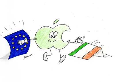 Apple Ireland tax cartoon, society matters