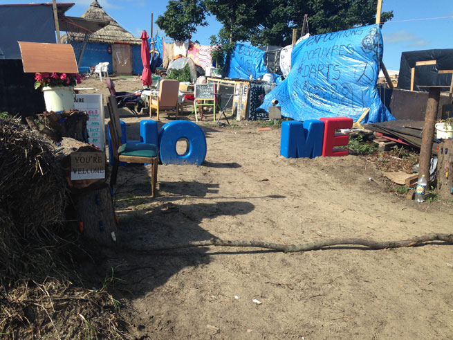 The 'jungle' refugee camp in Calais