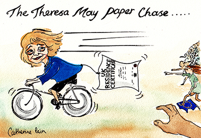 Theresa May cartoon, Society Matters
