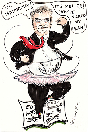 Ed ball pirouette cartoon, society matters