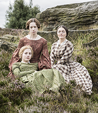 Bronte sisters on the moors (BBC programme use only)
